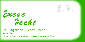 emese hecht business card
